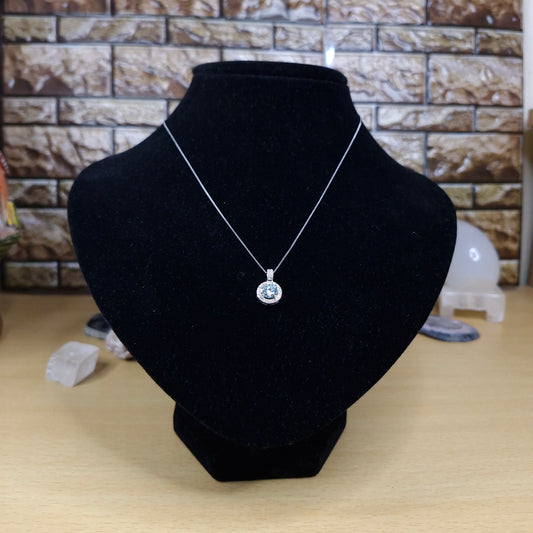 Collar de moissanita acua